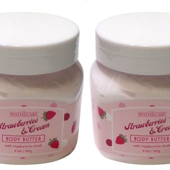 The Spathecary Strawberries & Cream Body Butter 5 oz (Set of 2) - Picture 1 of 4